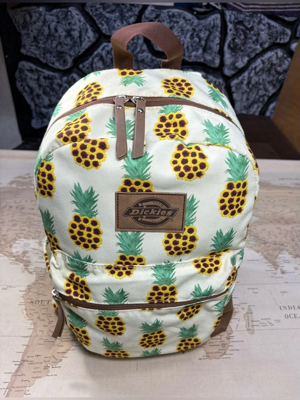 Dickies Canvas Backpack Pineapple/Cream 3-Night Ready Pack Essential Only Cruise